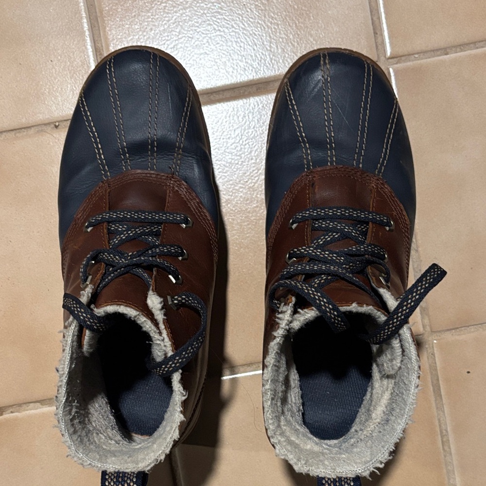 Timberland Brown and Navy Ankle Boots